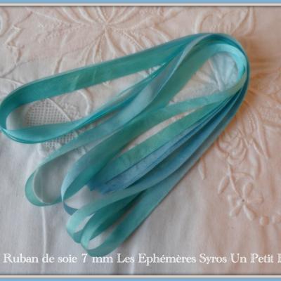 Ruban de soie Syros 7 mm (les éphémères)