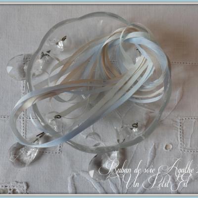 Ruban de soie agathe 4 mm 2
