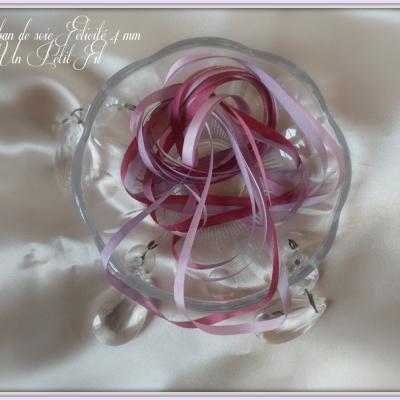 Ruban de soie felicite 4 mm 1