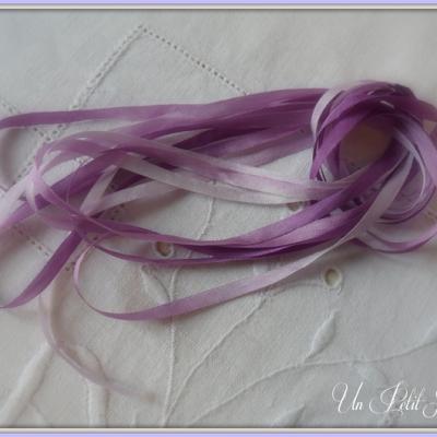 Ruban de soie Violette 4 mm