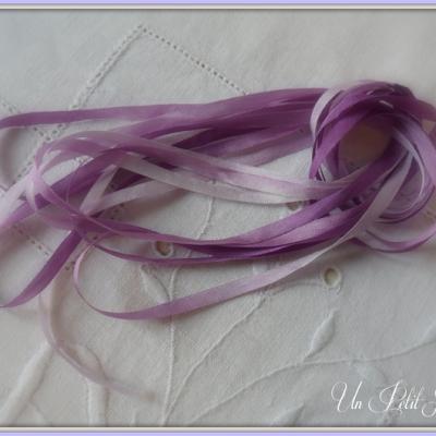 Ruban de soie Violette 4 mm