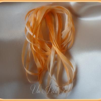 Ruban de soie Capucine 4 mm