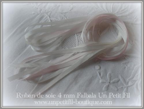 Rubans 4 mm falbala un petit fil