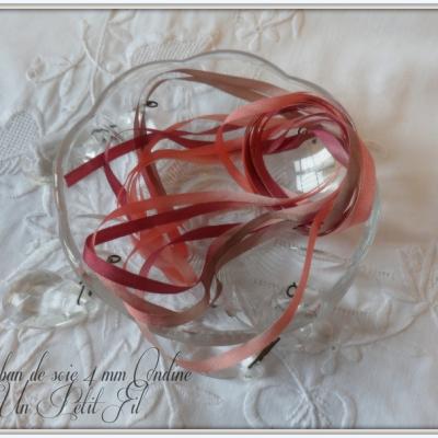 Rubans de soie 4 mm ondine un petit fil 1