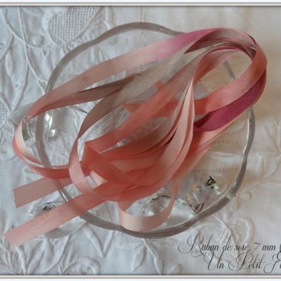 Rubans de soie 7 mm ondine un petit fil 1