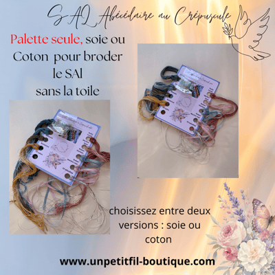 Sal abecedaire au crepuscule pack soie coton