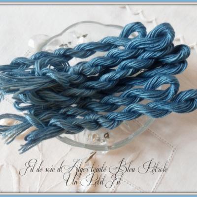 Soie d alger bleu petrole