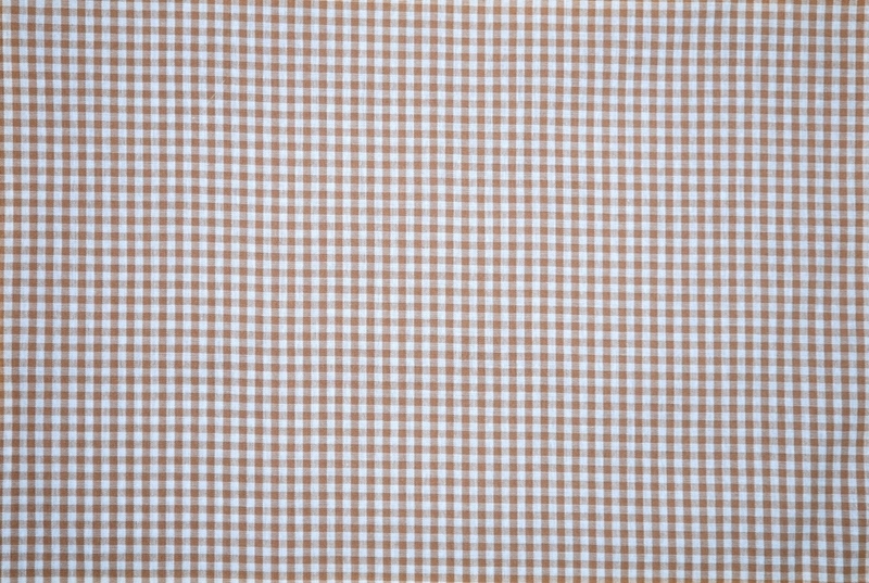 Tissus vichy beige