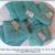 Toile teintee jade