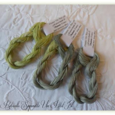 Trio reticello sapinette un petit fil